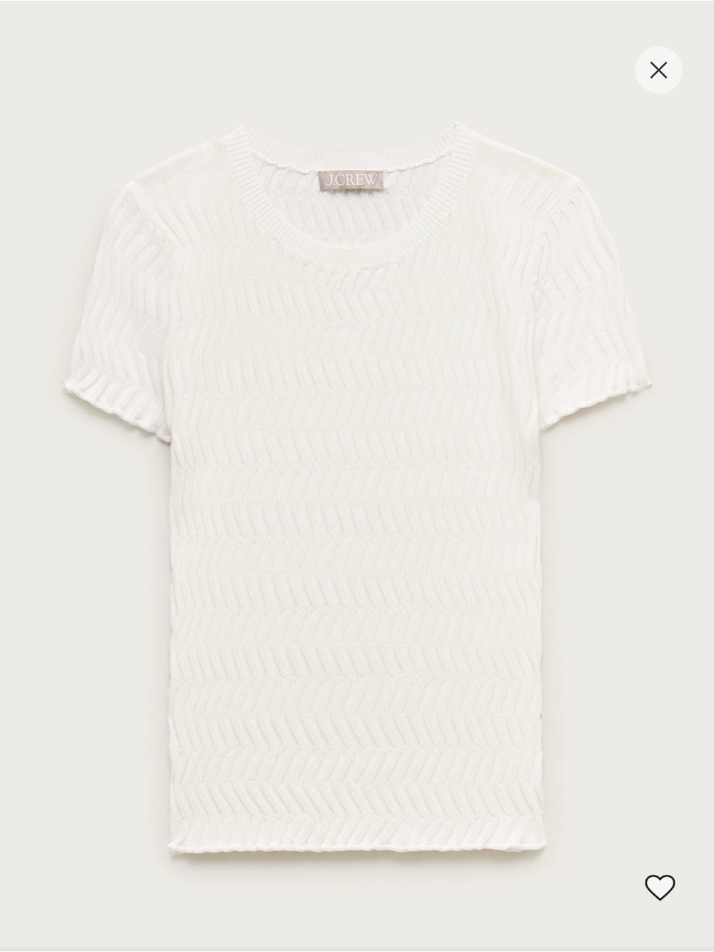 J. Crew Wave Rib Sweater Tee in Super Stretch